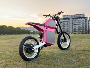 Venta Directa de Fábrica, Bicicleta Eléctrica MDX-3 de 72v 12600W con Batería de Litio, Neumáticos Gruesos de 17 Pulgadas para Montaña y Ciudad - Product Image 2