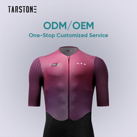Maillots de cyclisme personnalisés en usine, hauts de triathlon côtelés aérodynamiques, ensembles de cyclisme de route pour équipes professionnelles à col bas