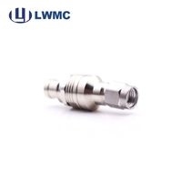 Conector SMA macho de tipo de soldadura recta para Cable Coaxial/rg 142, conector coaxial rf