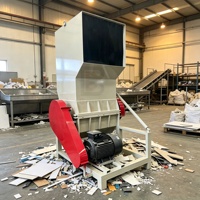 Penghancur Plastik Portabel 30kw Heavy Duty Dengan Kunci Pengaman Cocok untuk Botol dan Lembaran Pp/pe/pet