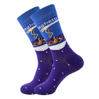 Cmax Wholesale Oem Custom Logo Print Designs Cartoon Unisex Women Men Bamboo Cotton Crazy Funny Color Crew Happy Sock