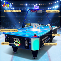 Table de hockey sur air à monnayeur Hockey Stars, machine de jeu d'arcade, jeu de hockey sur air à 2 joueurs avec distribution de tickets pour centre de jeux
