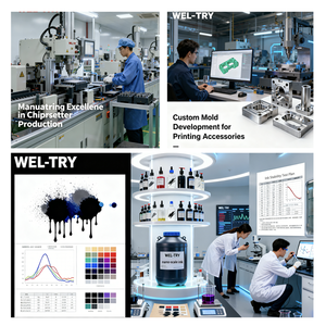 Pochettes d'encre vides noires ultra-haute capacité T11D1 T11D2 T11D3 T11D4 compatibles avec les séries <span class=keywords><strong>EPSON</strong></span> WorkForce Pro WF-C5890 WF-C5390 - Product Image 5