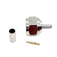 Conector Coaxial RF Macho Tipo F de Cobre QQX F-J-1.5, 75 Ohmios, Chapado en Oro y Níquel, para Cable RG174 RG179 RG316 de TV