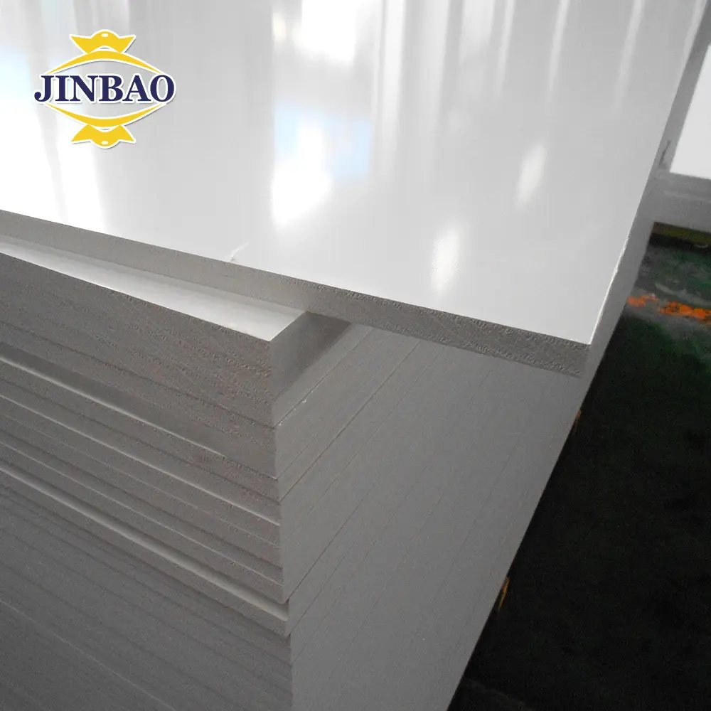 JINBAO Plastazote Foam Sintra 18Mm 20Mm PVC Papan Forex/Lembar Busa PVC/Lembar Plastik PVC untuk Kabinet Dapur