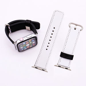 Bracelets de montre intelligents en <span class=keywords><strong>cuir</strong></span> PU de luxe, personnalisés, exclusifs, avec sublimation, pour montres série <span class=keywords><strong>7</strong></span> - Product Image 5