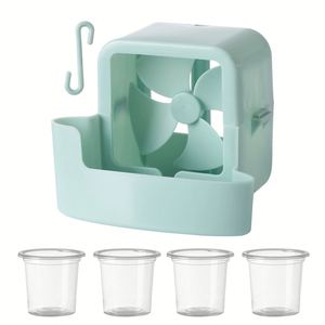 Custom logo Portable Modern Ice Fan Cooling <b>Mini</b> Easily Hanging Silent PP Plastic Lightweight Household Summer Outdoor <b>Desk</b> - Product Image 2