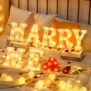 Buon compleanno lettera segno di luce per festa decorazioni murali per san valentino sorpresa proposta atmosfera - Product Image 2