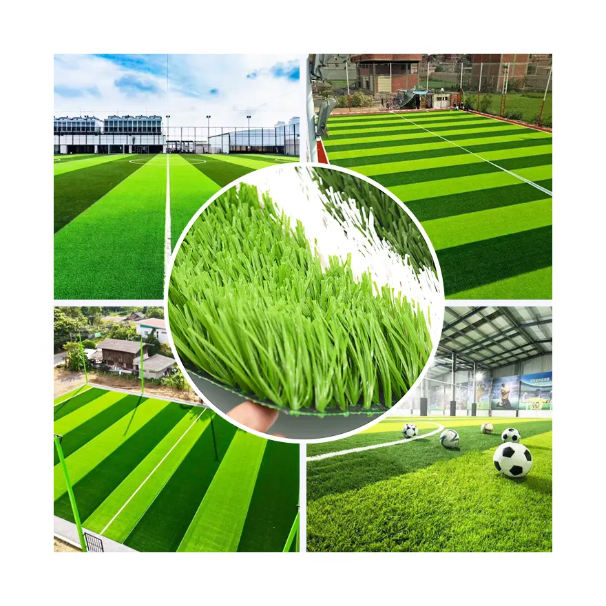 50mm calcio erba artificiale dall'aspetto naturale innocuo erba sintetica di alta qualità costo efficace per il campo da calcio