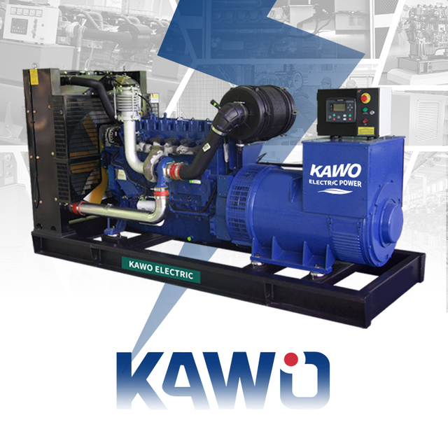 High Efficiency Natural Gas & Biomass Gas Turbine Generator 1500KW 50Hz 400V Water Cooled 3P4W Industrial KAWO