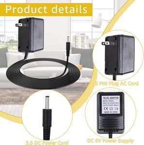 Adaptateur secteur Sigely 6V AC/DC pièce de rechange 10698 cordon d'alimentation pour machine à glace avec connexion enfichable 600mA transformateur classe 2 - Product Image 3