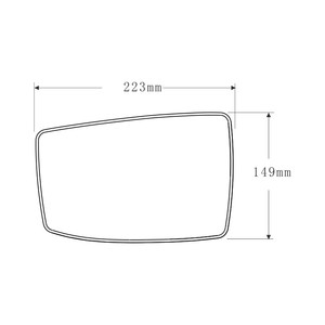 SL-944AH L/R Новый ABS + PP + стекло универсальный грузовик заднего вида/боковое зеркало влево и вправо 223 мм x 149 мм - Product Image 5