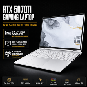 Ordinateur portable Intel Core Ultra 7 X16 <span class=keywords><strong>Pro</strong></span> 16 pouces 2.5K 2560x1600 180Hz 100% SRGB 20 cœurs DDR5 64 Go M.2 NVMe <span class=keywords><strong>Windows</strong></span> 11 Gaming Notebook - Product Image 1