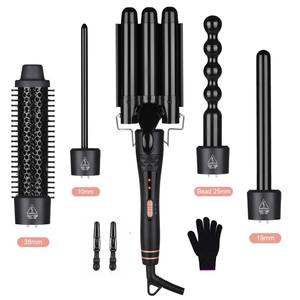 <span class=keywords><strong>Rizador</strong></span> <span class=keywords><strong>de</strong></span> pelo giratorio portátil 5 en 1, rizadores <span class=keywords><strong>de</strong></span> temperatura constante con peine caliente, <span class=keywords><strong>rizador</strong></span> <span class=keywords><strong>de</strong></span> calefacción, <span class=keywords><strong>cepillo</strong></span> redondo, <span class=keywords><strong>rizador</strong></span> ondulado - Product Image 1