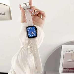 Moda nuevas mujeres hombres correa de reloj Correa Glacier Tpu deportes transparentes gelatina Tpu correa de reloj para <span class=keywords><strong>Apple</strong></span> <span class=keywords><strong>Watch</strong></span> <span class=keywords><strong>Series</strong></span> - Product Image 5