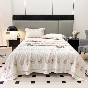 Set di Biancheria da Letto di Alta Qualità 100% Modal, Design Fresco e Carino, Lenzuola con Motivi Graziosi, Set Copripiumino 4 Pezzi - Product Image 1