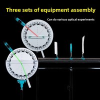 Kit complet d'équipement d'expérimentation optique pour les enseignants de physique du collège – Édition avec lentilles à fixation magnétique