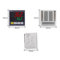 Contrôleur de température intelligent numérique TC4L PID 0~400 Celsius, double sortie, écran LCD 96x96mm, USB, plastique, OEM/ODM