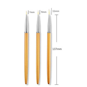 Lot de 3 stylos de nail art avec logo personnalisé, pour dessin de lignes, points et fleurs, stylo aiguille professionnel pour salon de manucure, pinceau de nail art - Product Image 4