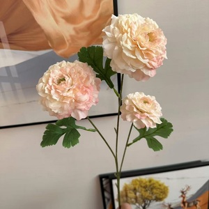 Vendita Diretta di Fabbrica: Fiore di Crisantemo Artificiale a 3 Teste, Stelo Singolo, Bianco, Viola, Verde, in Seta, Fatto a Mano, Misto, per San Valentino - Product Image 6