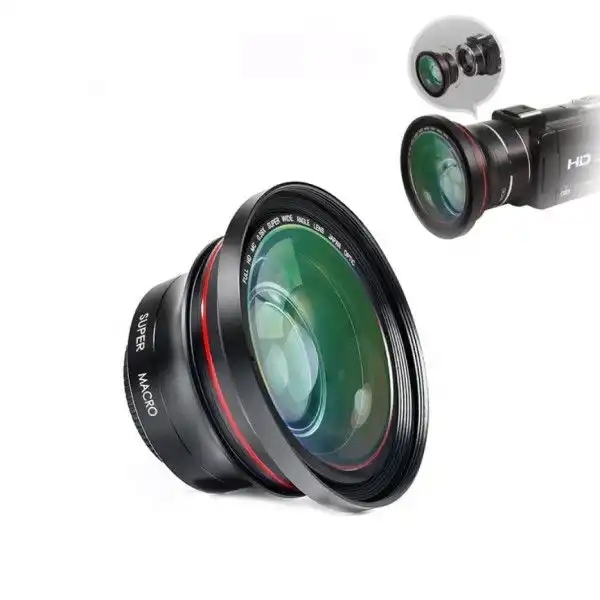 Hot Sale Original 0.39X Super Wide Angle Lens Camera Lens for Video Camera Camcorder Dia.72mm Lens Optical Wide Focus