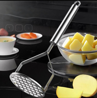 Presse-purée manuel en acier inoxydable pour pommes de terre et fruits – Outil à jus et purée