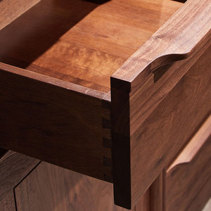 Libreria in Legno Massello Ecologico di Noce Nero Nordamericano, Design Moderno e Minimalista per Casa, Ufficio e Soggiorno - Product Image 4