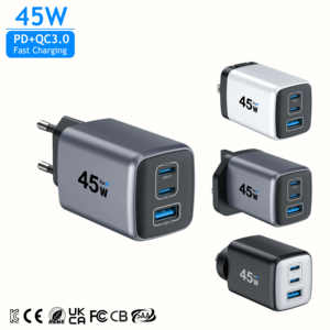 شاحن KYT AVS PPS بقوة 45 واط بتقنية GaN بمعايير المملكة المتحدة، شحن فائق السرعة بمنفذ USB C ودعم PD، محول طاقة جداري لأجهزة اللابتوب والهواتف لهواتف سامسونج وآيفون - Product Image 2