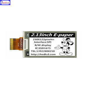 Penjualan produsen 2.13 inci 250*122 titik matriks daya rendah e-kertas tampilan e-ink IC SSD1680 SPI antarmuka untuk label elektronik - Product Image 3