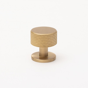 Poignée de porte ronde en laiton massif, design moderne, design moleté, meubles, salle de bain, commode, armoire, porte de placard, tiroir - Product Image 6