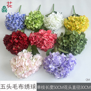 <b>Hydrangea</b> <b>Artificial</b> Flowers Silk Round Wedding Decor Floral Wall Decoration China Made - Product Image 3