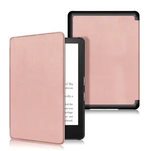 NET-CASE Solid Color Folio Tablet Case For Kindle Paperwhite 11th Generation Slim Light Customizable Wholesale Protective Shell