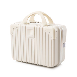 Valise de cabine vintage 14 pouces pour femme, design rétro léger, coque rigide avec serrure TSA - Product Image 6
