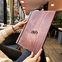 Carpeta de Menú Personalizada con Cubierta de Papel y Correa de Cuero de Lujo, Logotipo Personalizado, Colores Personalizados, Impresión Serigráfica Promocional
