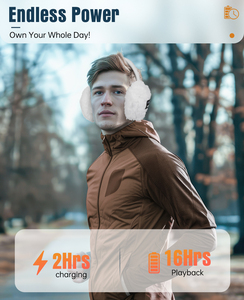 Cuffie Termiche Wireless 5.4 con Funzione Musicale Stereo e Fascia per la Testa, Ideali per Attività Invernali all'Aperto, Sci e Snowboard - Product Image 5