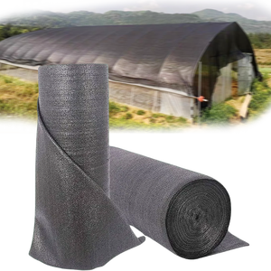 Filet d'ombrage agricole HDPE noir d'usine avec filet en plastique <span class=keywords><strong>de</strong></span> protection solaire traité aux UV - Product Image 1