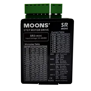 MOONS SR3-Mini DCベストセラー2相ステップモータードライバー12-48v2相デジタルステッピングモータードライバー