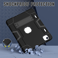 Étui pour tablette avec emplacement pour stylet pour iPad Air 11 2024 Air6, étui robuste en silicone pour tablette, support de protection