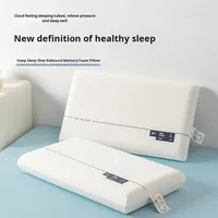 Yaduo YD008 bantal penopang leher busa memori Rebound lambat gaya sama 0 tekanan Pro tidur dalam desain minimalis persegi panjang