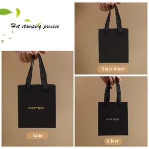 PUPPYSEW Sac en papier blanc personnalisé avec votre logo, sac à main en gros, sac de shopping blanc - Product Image 6