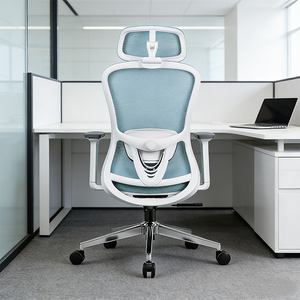 Chaise de direction en maille, chaise de bureau ergonomique en maille, chaise de bureau pivotante en métal et aluminium - Product Image 5