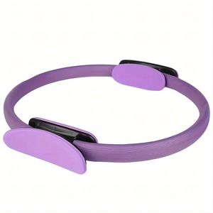 En gros Cercle Magique de Fitness Noir pour Pilates et Yoga, avec Double Poignée et Logo, Anneau de Pilates Rigide - Product Image 5