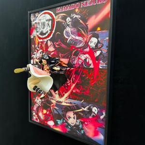 Estatua Coleccionable Premium de PVC de Battle Girl con Panel Trasero de Escena con Efecto de Cuchilla Roja y Base Estable para Exhibición en Vitrina o Estante - Product Image 3