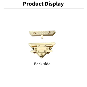 Khóa túi kim loại hình tam giác bán chạy, nhiều màu sắc, phụ kiện thời trang dành cho túi xách, ví. - Product Image 4