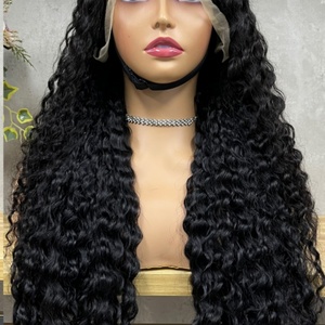 Peluca de Cabello Humano 100% Natural, con Frente de Encaje 13*4, Ondas de Agua, Cabello Virgen - Product Image 4