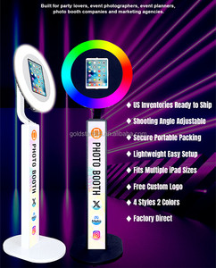 Top Vente Cabine <span class=keywords><strong>Photo</strong></span> 360 pour iPad, 10.2, 11, 12.9 Pouces, Nouvelle Borne Selfie pour Événements Sociaux, Fêtes, Mariages, Diffusion en Direct <span class=keywords><strong>et</strong></span> DJ - Product Image 2