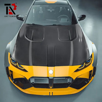 Kit de conversion de capot moteur en fibre de carbone humide de style nouveau pour BMW G80 G82 M3 G83 M4