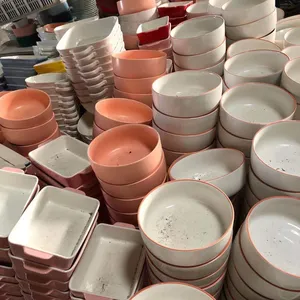 Лидер продаж, цветная керамическая посуда, продажа по тонне, высококачественные керамические тарелки для отеля
