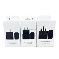 Chargeur mural USB-C original 25W PD Super Fast Charging, adaptateur de charge rapide Type-c 3A pour Samsung S25 S24, prise US/EU/UK