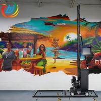 Mesin Printer Dinding Vertikal 3D UV Profesional Hanjie, Printer Inkjet Kecepatan Tinggi, Harga Terjangkau dan Kualitas Bagus